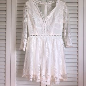 BRIDAL- white sexy and chic dress